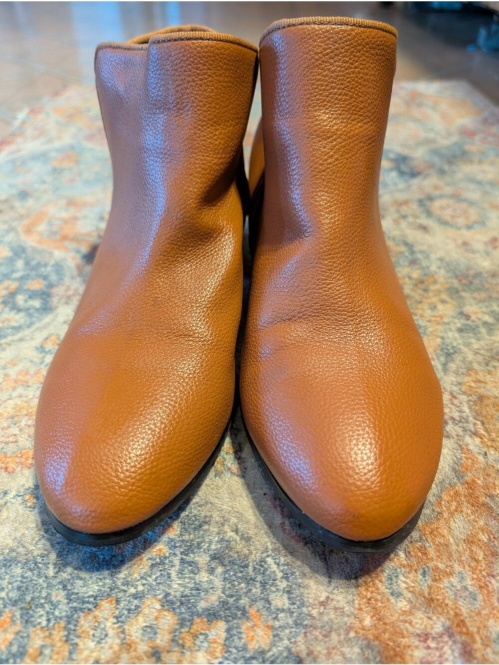 Salon Studio Women's Shoes Ankle Boot Zipper Color Camel Brown Size 10 M